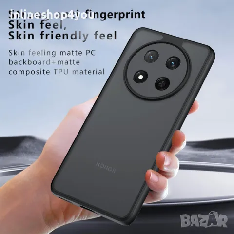 Цветен Кейс Rock за Honor Magic7 Pro - Черен с червени бутони, снимка 2 - Калъфи, кейсове - 50179548