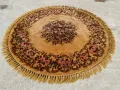 Кръгъл килим с ресни и диаметър 150 см, снимка 2