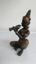 Бронзова , тайландска статуетка на ангел пазител с флейта. , снимка 7