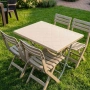 Градински комплект маса и 4 стола (сгъваем), снимка 1