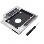 Нова кутия за втори хард диск 2.5” HDD/SSD 12.7mm и 9.5mm, Caddy за лаптоп, SATA III, снимка 5
