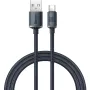 Baseus Crystal Shine Series CAJY000401 Кабел USB-A към USB-C 100W 1.2m Черен, снимка 1