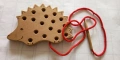 Дървена играчка за шнуроване - Montessori, снимка 4