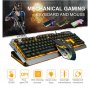 Комплект геймърска клавиатура с мишка, Gaming STELS V100, С кабел, USB, снимка 4