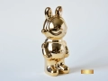 Декоративна Фигура за Украса За Дома / Златна Статуетка Заек Космонавт / Подарък за Нов Дом, снимка 2