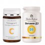 Комплект: Витамин C с удължено освобождаване, 120 таблетки + Dr.Nature Витамин D3 - 90 капсули