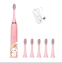 Електрическа акумулаторна детска четка за зъби с USB 6 накрайника, снимка 4