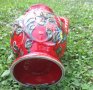 Красива германска ваза или кана, червена със синьо, снимка 9