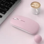 Bluetooth розова мишка, aкумулаторна безжична мишка, 1600 dPi, компактен дизайн, снимка 2