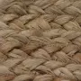 vidaXL Плетен килим от юта, 120 см, кръгъл, снимка 4