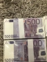 Налични реквизитни евро банкноти пачки по 500€ , снимка 2