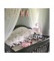 Мек памучен обиколник за детско легло, кошара, креватче, плетен обиколник с 3 цвята - код 2487, снимка 4