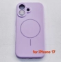 iPhone 17 гръб силиконов MagSafe лилав, снимка 6