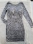 Блестяща рокля с паети и гол гръб размер М , снимка 10