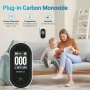 Детектор за въглероден оксид INKBIRD PTH-24D, електрохимичен сензор, HD дисплей,, снимка 4
