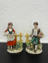 Чифт стари немски фигури на момче и момиче. №5176, снимка 1 - Колекции - 44725584