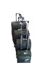 Комплект 4 бр. текстилни куфари със завиващи колела-масленозелени