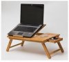 Бамбукова масичка за лаптоп с охладител - предлага се в три размера / стандартен, среден и голям /, снимка 2