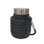 Сгъваема силиконова бутилка 500 ml с карабинер, снимка 1