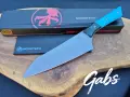 Нож с фиксирано острие Microtech Santoku 3100B/3200B ,Bohler M390 фултанг, снимка 9