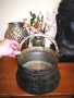 Масивен Старо Античен голям ръчно изкован меден котел, от 1920г. калайдисан отвътре , снимка 8