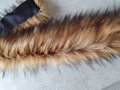 НОВО Кафява яка Еко косъм. 75 см.и 1 м. Пух за качулка Дълъг Изкуствен.Якичка/пухче , снимка 3