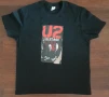 тениска Ю ТУ,  U2 on stage, черна, 160 грама плътен памук, чисто нова, снимка 1