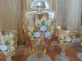 Бохемия чаши и гарафа ръчна изработка, снимка 7