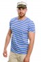 Нов мъжки моряшки комплект: моряшка класическа тениска без бие и капитанска шапка, снимка 1 - Тениски - 37662389