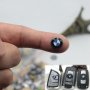 Малка лепяща емблема BMW емблемка БМВ лого синьо бяло Значка лепенка за ключ за дистанционно 11 мм с