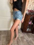 дамски нови накъсани къси дънки zara , снимка 4