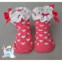 Чорапки с бели сърца, снимка 1