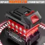 Комплект Li-Ion акумулаторна батерия 2 броя + зарядно устройство, 21V / 4000mAh, съвместими с Makita, снимка 2