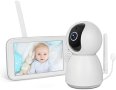 Нов Монитор за Бебе с Панорамна Камера и Двупосочен Звук, снимка 1 - Бебефони - 42549107