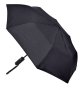 Автоматичен черен чадър за дъжд с гумирана дръжка 31,5 см, снимка 3