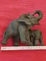 Статуетка, фигурка Слон със слонче, мрамор. , снимка 7