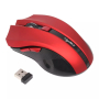 Геймърска Безжична USB оптична 6D мишка с до 2400 DPI, цвят - Червено/Черно, снимка 2