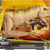 Джурасик свят Jurassic World Динозавър Тиранозавър Т Рекс REX със звук и Движения Mattel, снимка 7 - Фигурки - 44528383