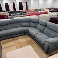Сив ъглов диван от плат, снимка 10 - Дивани и мека мебел - 39970748