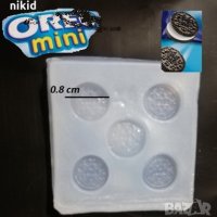 ore o mini Оре о мини бисквитки миниатюри силиконов калъп молд бижутерски сладкарски смола изделия , снимка 1 - Форми - 25114679