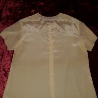 красиви дамски блузи с къс и дълъг ръкав: летни и пролетно-есенни  и бяла якичка - рязяна бродерия , снимка 6 - Ризи - 29587223