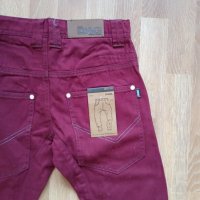 Гъзарски дънки бордо, снимка 11 - Детски панталони и дънки - 31125106