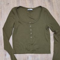 къса блузка , снимка 3 - Блузи с дълъг ръкав и пуловери - 39965361