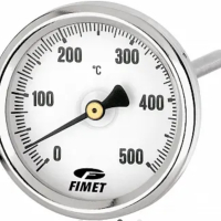 Термометър за димни газове със сонда 150mm от 0-500°C , снимка 2 - Други инструменти - 44532213