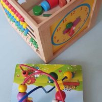 Детски дървен куб, снимка 6 - Образователни игри - 29756582