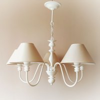  Класика в бяло,полилей с абажур, лампа за таван с шапка,,модерно осветление за спалня,трапезария, снимка 11 - Лампи за таван - 26410033