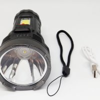 LED акумулаторен фенер и лампа BL-822, LED + COB диоди, снимка 3 - Къмпинг осветление - 31691677
