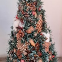 Елха Коледна елха Коледа Коледна украса Коледна декорация, снимка 2 - Коледни подаръци - 35160254