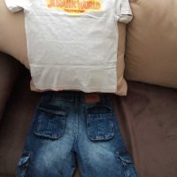 Детски тениски George+ сет къси дънки + тениска, снимка 4 - Детски тениски и потници - 28915888