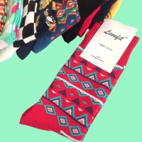 Цветни и пъстри дамски/юношески чорапи, снимка 3 - Дамски чорапи - 42802877